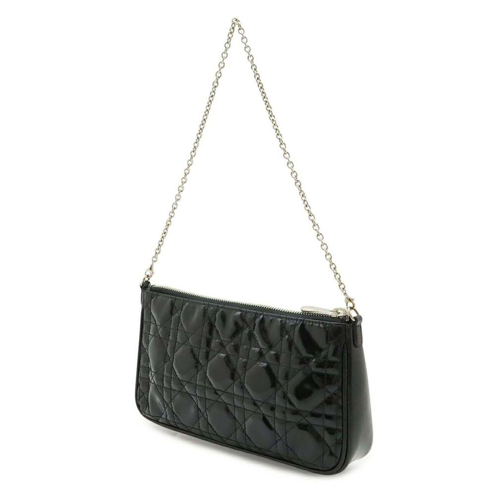 CHRISTIAN DIOR Black Leather Shoulder Bag - Picture 3 of 8